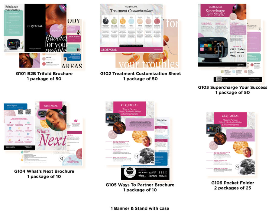 A series of brochures and flyers for the breast cancer awareness campaign.